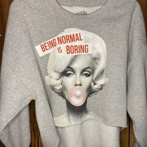 Marilyn Monroe cropped sweatshirt